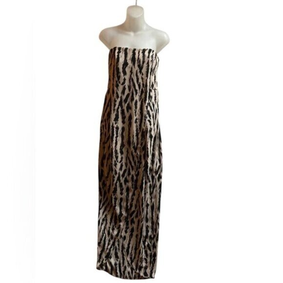 BCBG MaxAzria Jesse strapless cocktail maxi dress Sz 4 - Picture 3 of 13